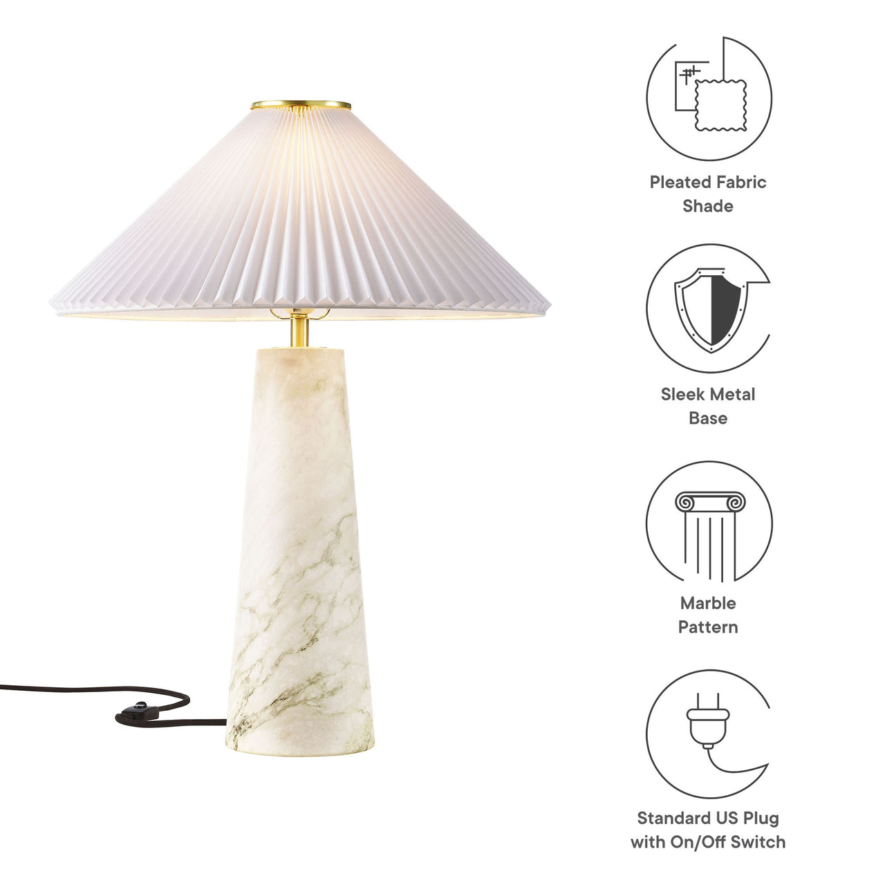 Radiance Table Lamp, White