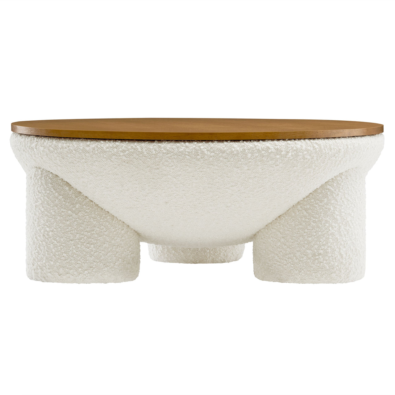 Seravyn Storage Coffee Table, Natural Wood & Ivory