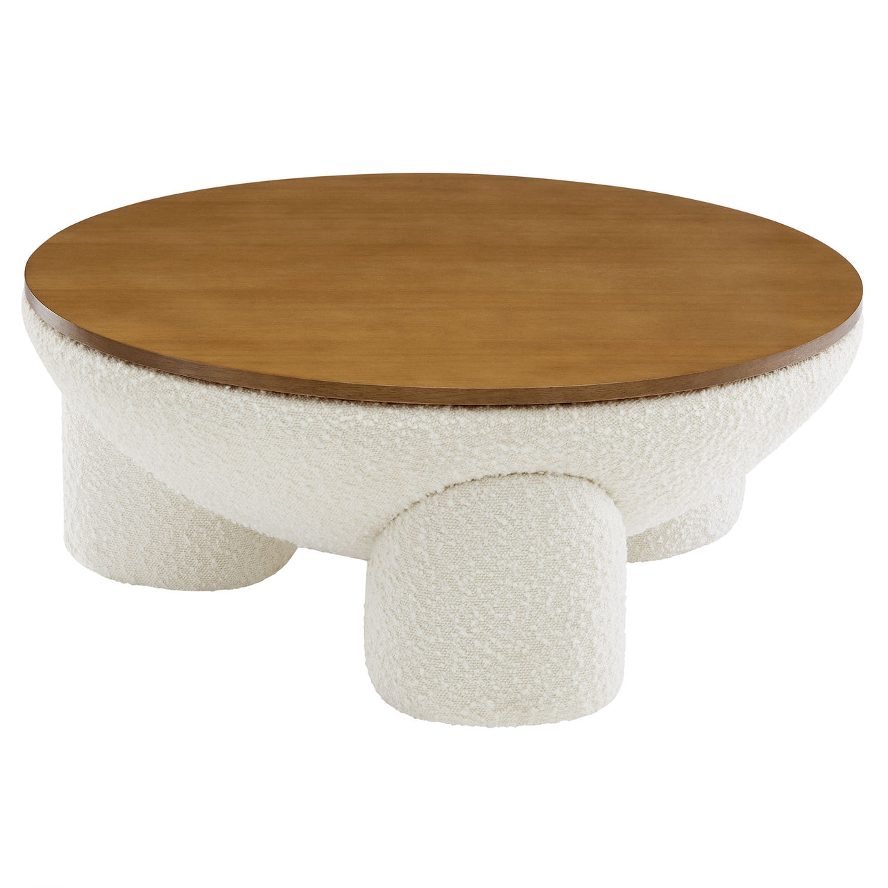 Seravyn Storage Coffee Table, Natural Wood & Ivory