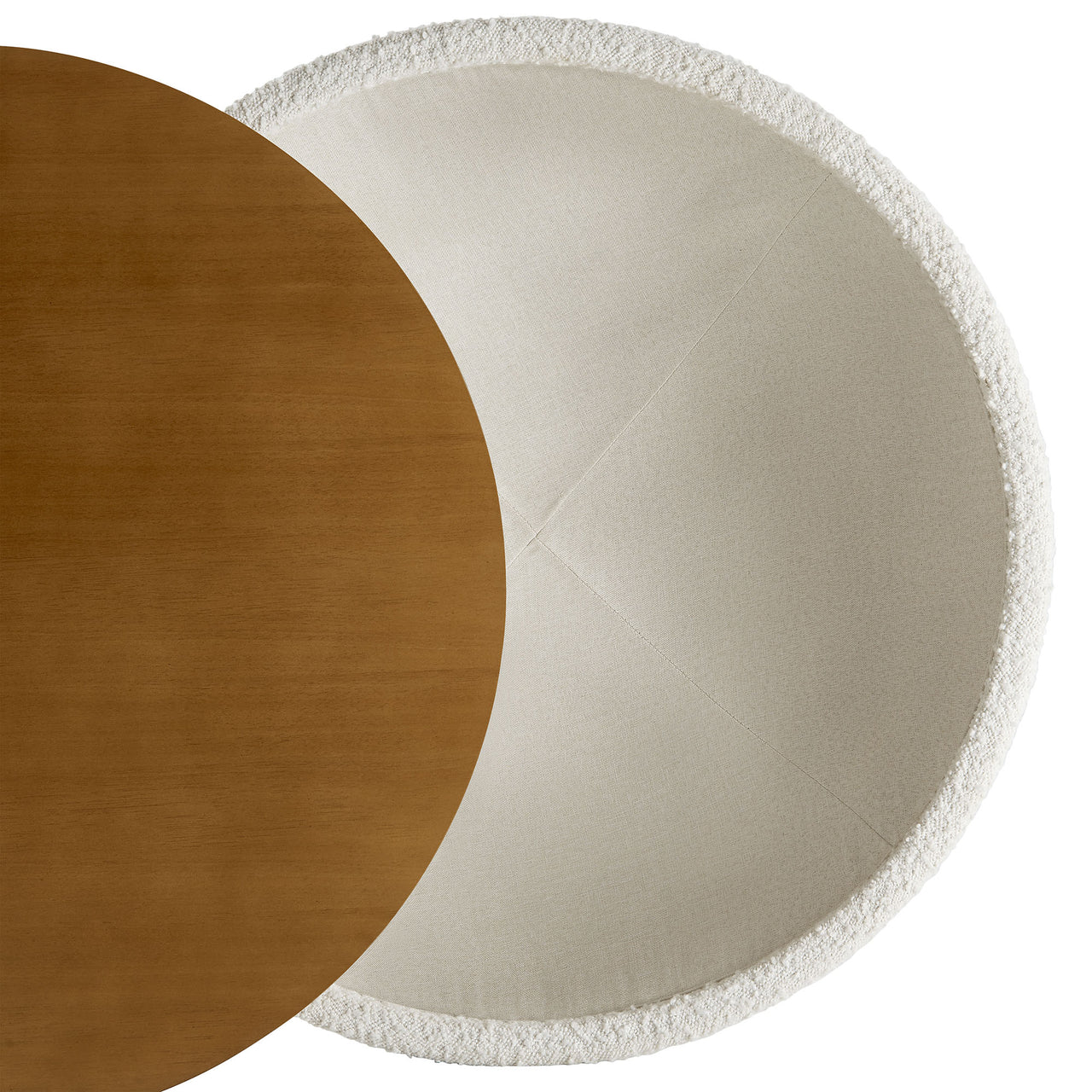 Seravyn Storage Coffee Table, Natural Wood & Ivory