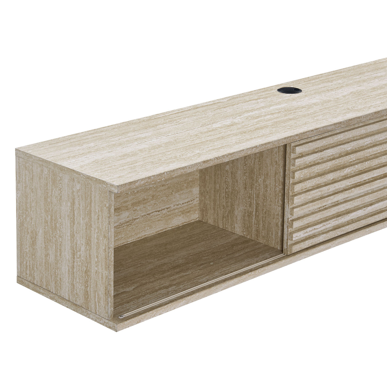 Ventra Floating Entertainment Center, Large, Travertine