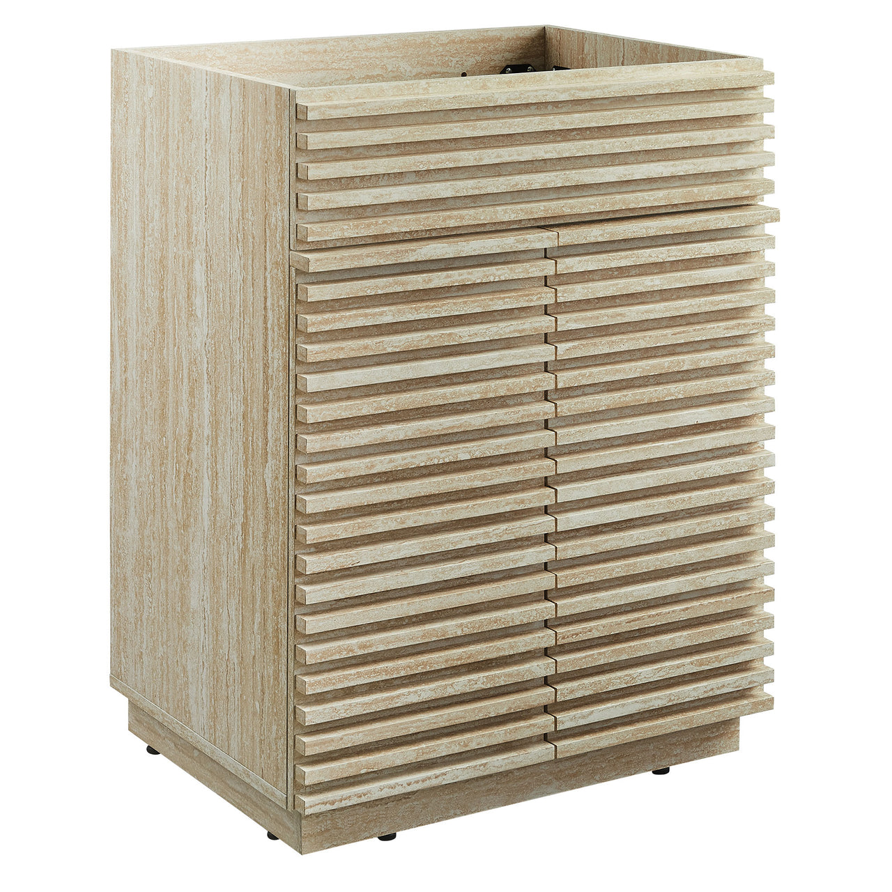 Ventra Vanity Base with Storage, Small, Travertine