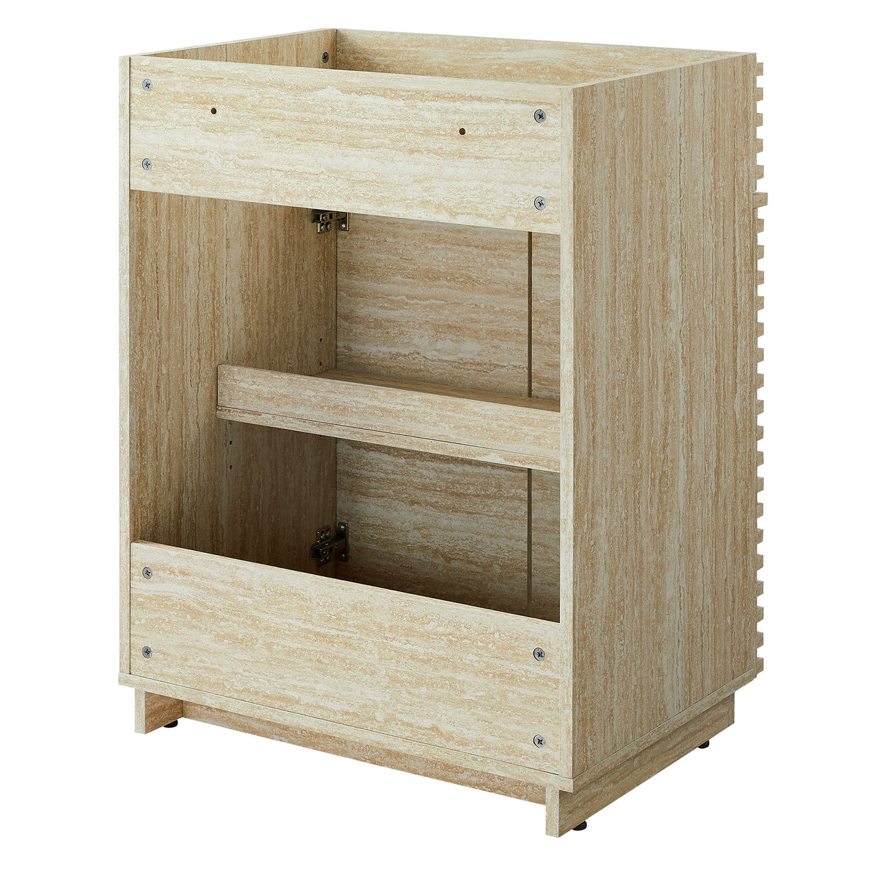 Ventra Vanity Base with Storage, Small, Travertine