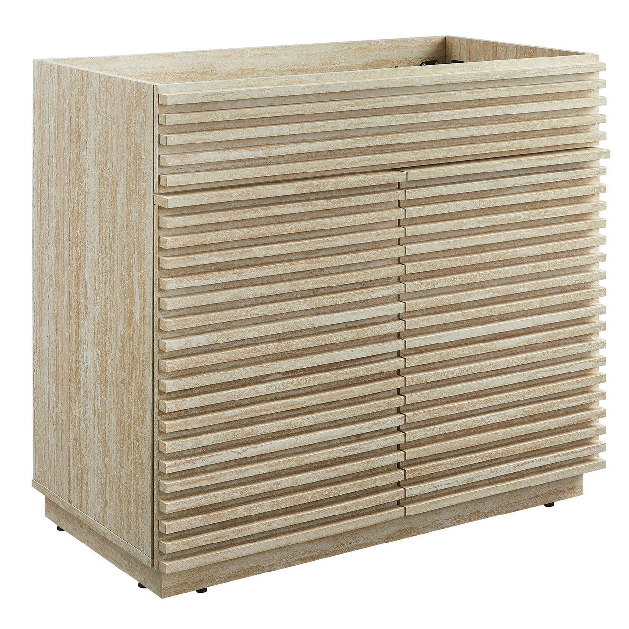 Ventra Vanity Base with Storage, Large, Travertine