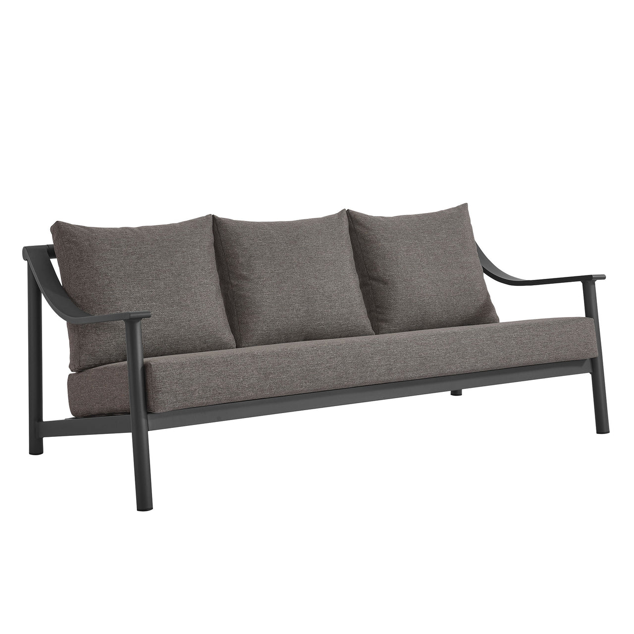 Veranda 4-Piece Alfresco Furniture Set, Charcoal & Dark Gray