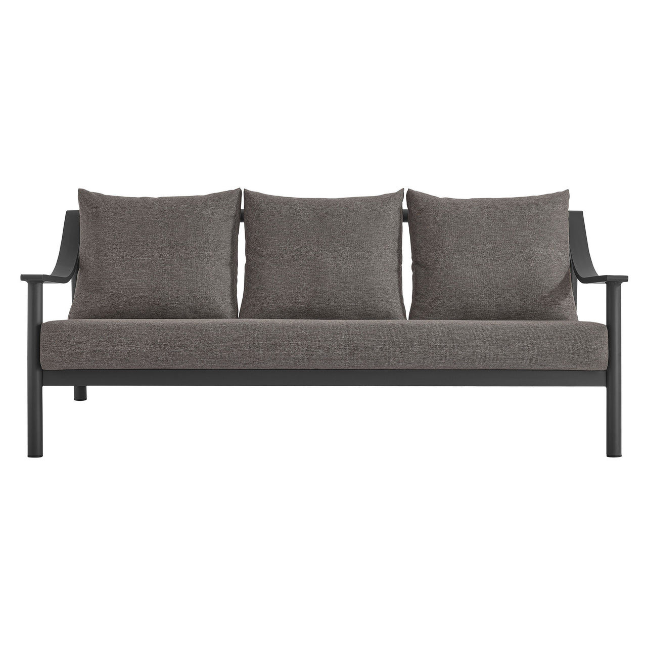 Veranda Alfresco Sofa, Charcoal & Dark Gray