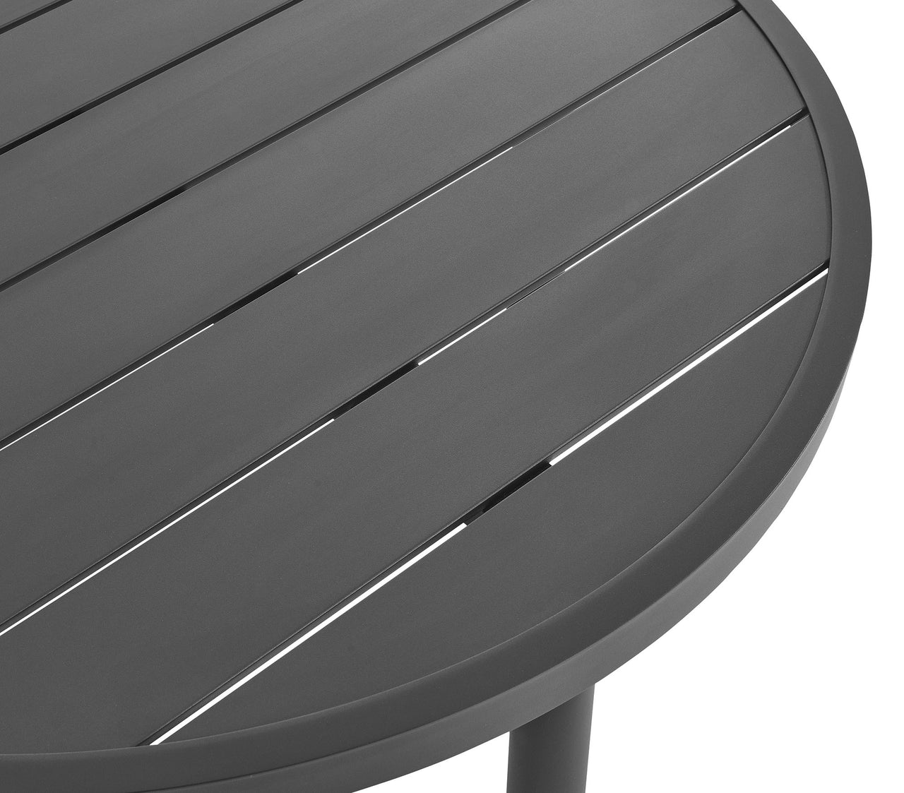 Veranda Alfresco Round Coffee Table, Dark Gray