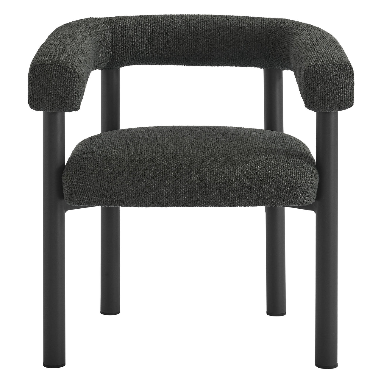 Lunaretta Alfresco Dining Chairs Set of 2, Charcoal & Dark Gray