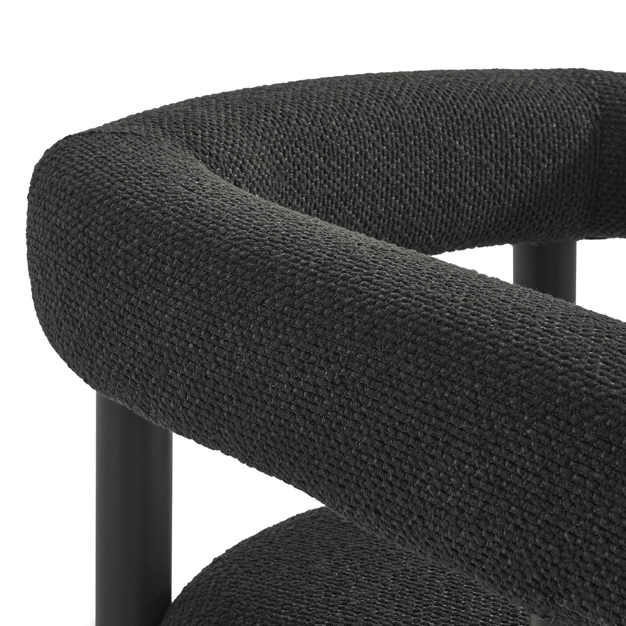 Lunaretta Alfresco Dining Chairs Set of 2, Charcoal & Dark Gray