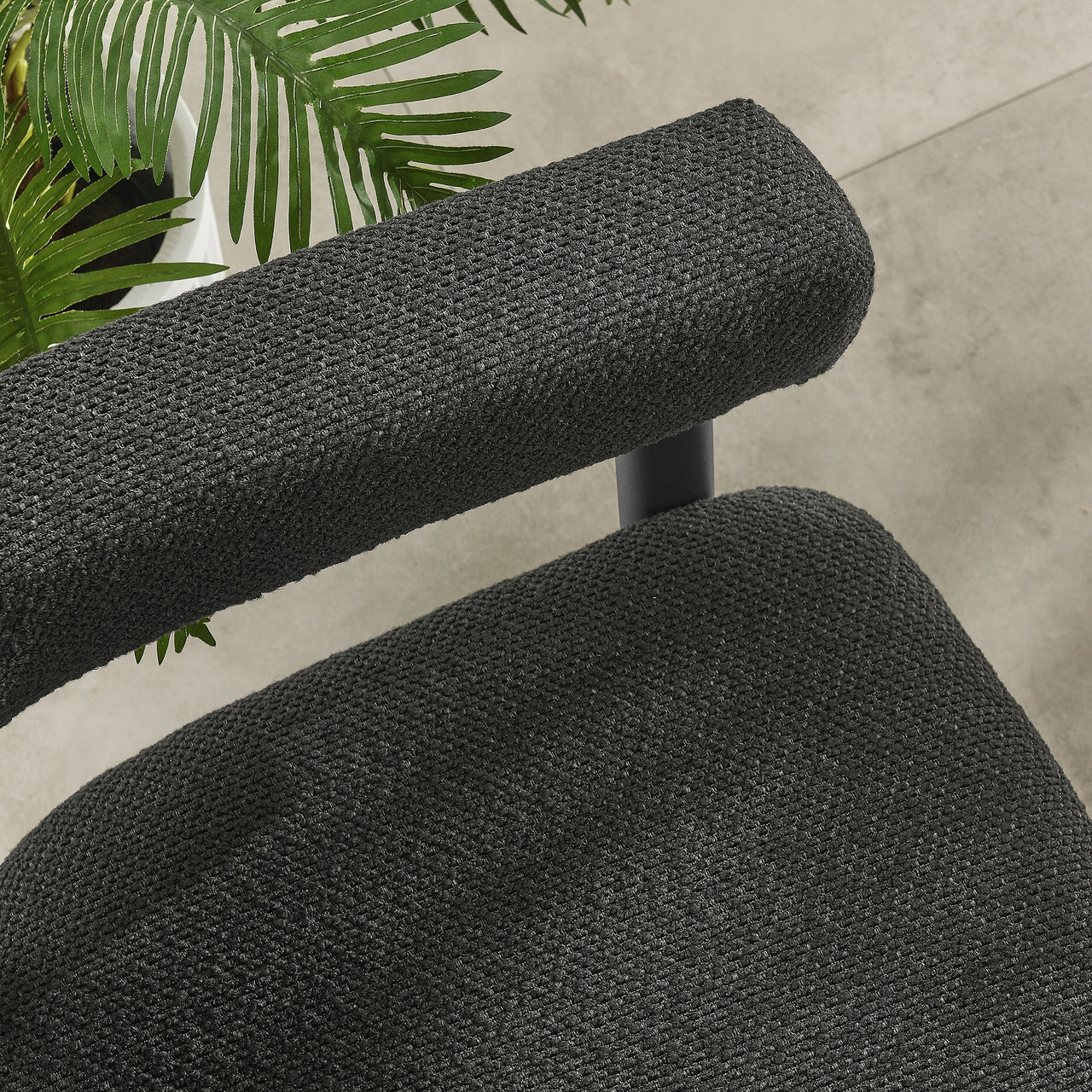 Lunaretta Alfresco Dining Chairs Set of 2, Charcoal & Dark Gray