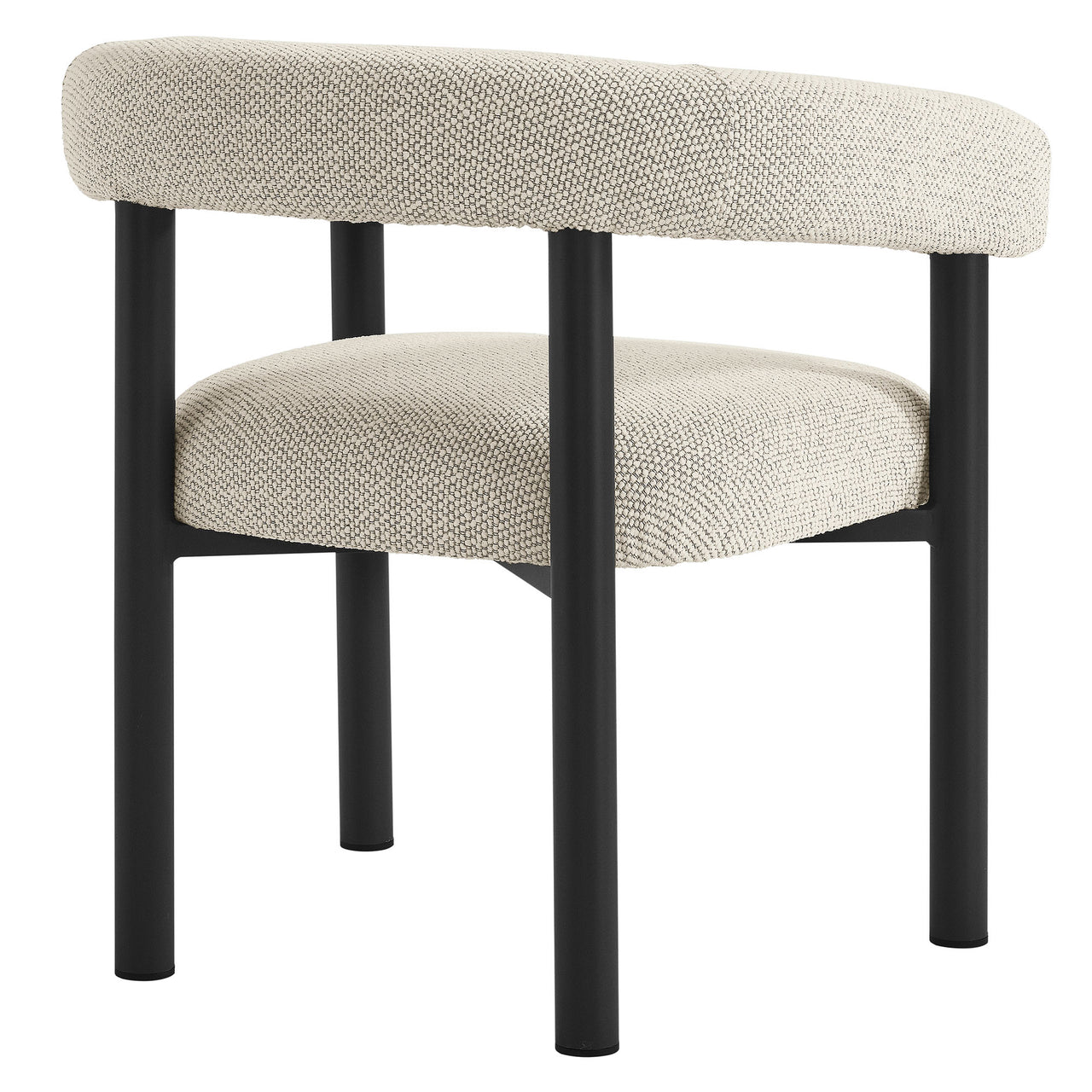 Lunaretta Alfresco Dining Chairs Set of 2, Ivory & Dark Gray