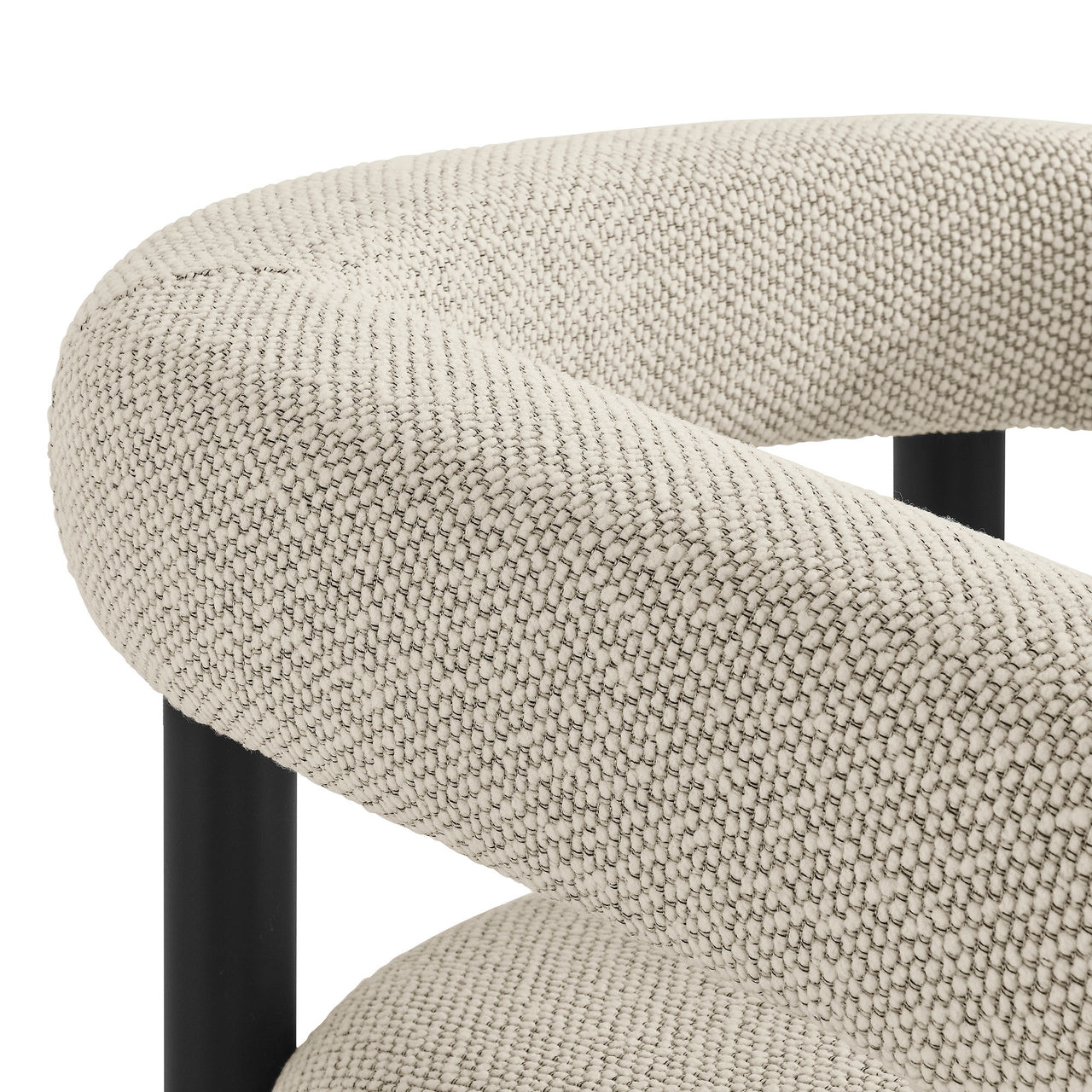 Lunaretta Alfresco Dining Chairs Set of 2, Ivory & Dark Gray