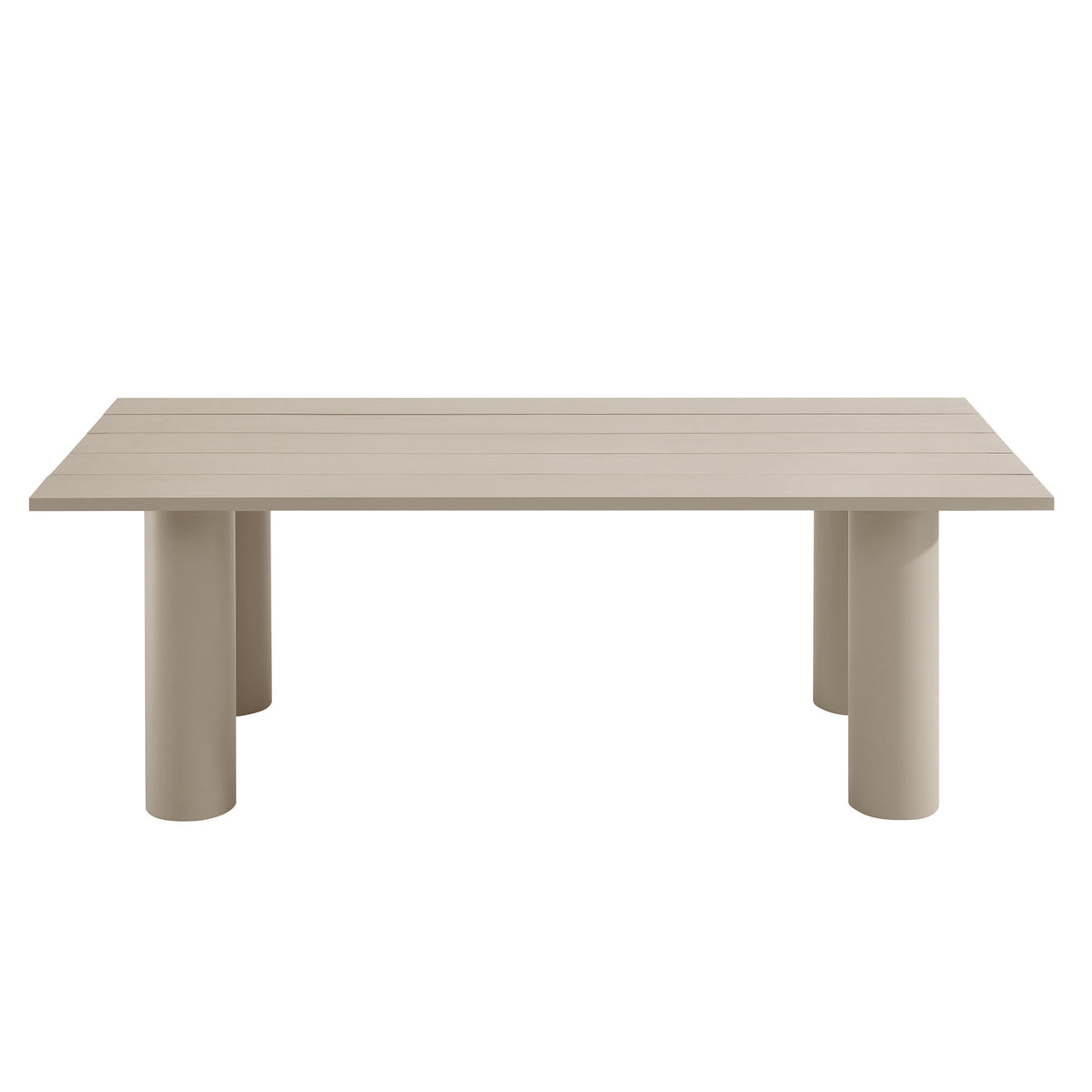 Lunaretta 7-Piece Rectangular Alfresco Dining Set, Ivory & Taupe