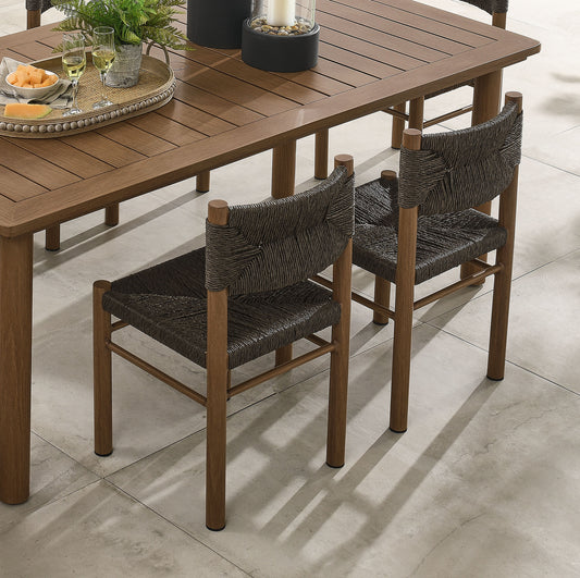 Holiday Alfresco Dining Chair Set of 2, Walnut