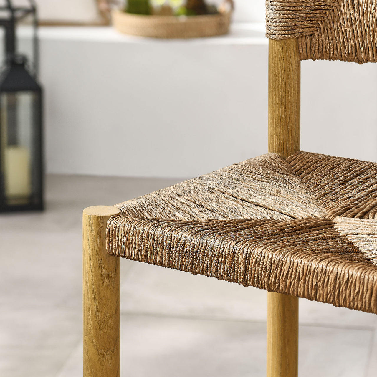 Holiday Alfresco Counter Stools Set of 2, Natural Wood