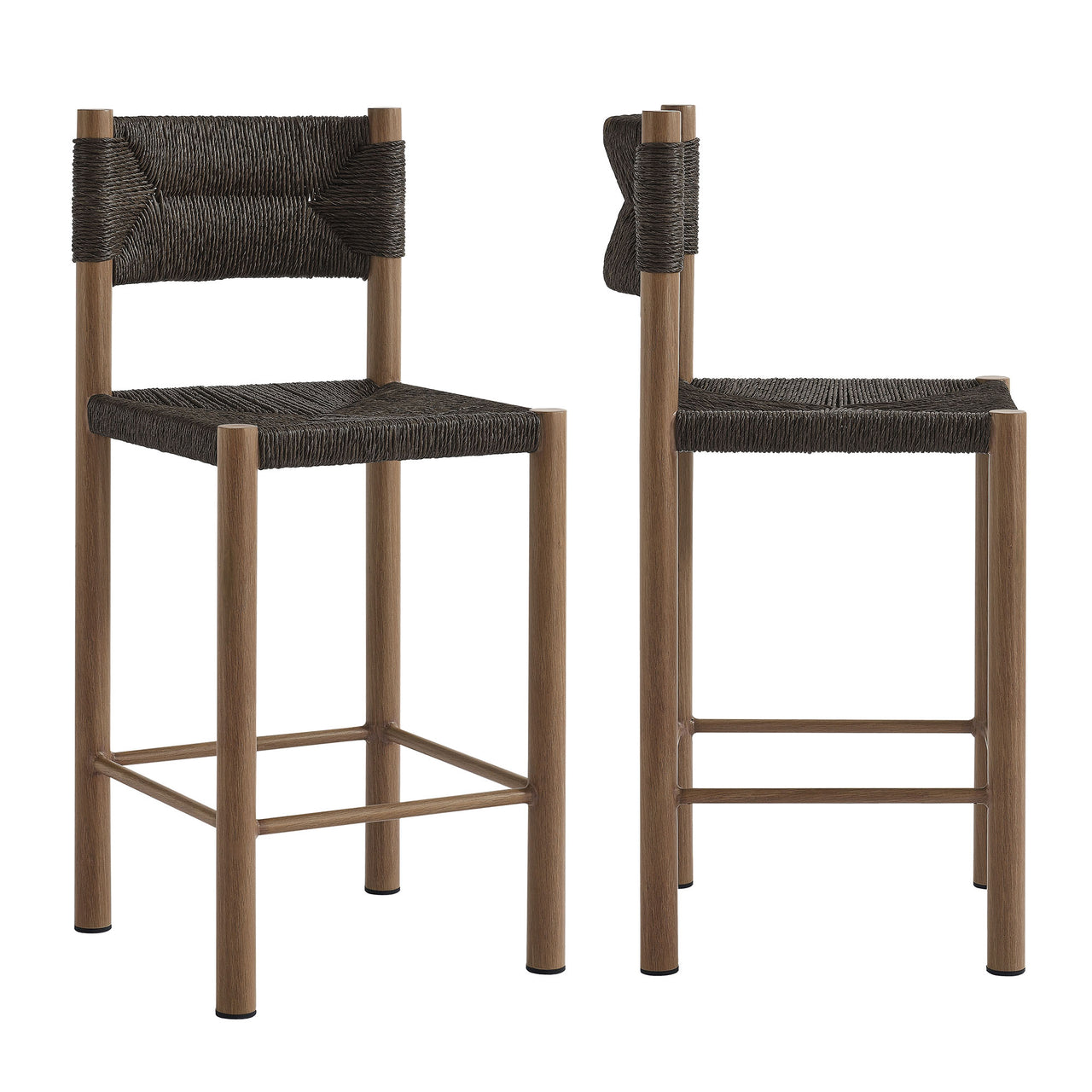 Holiday Alfresco Counter Stools Set of 2, Walnut