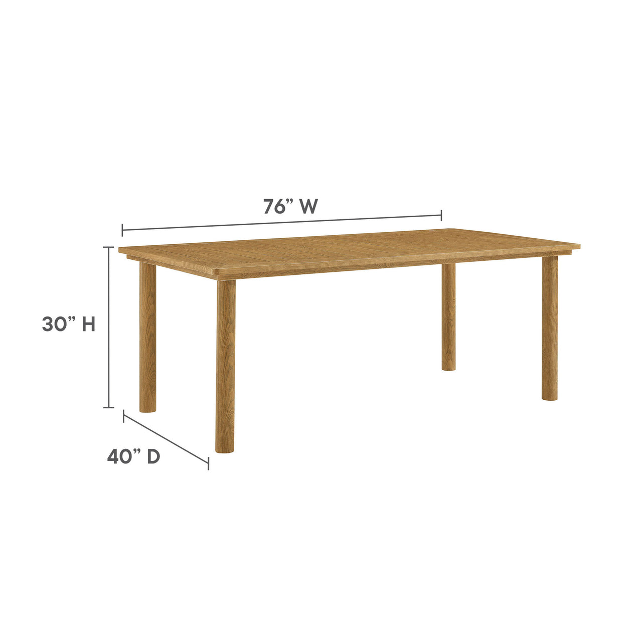 Sorella 7-Piece Rectangular Alfresco Dining Table Set with Rattan Armchairs, Slate & Natural Wood