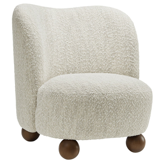 Ochroa Boucle Accent Chair, Ivory