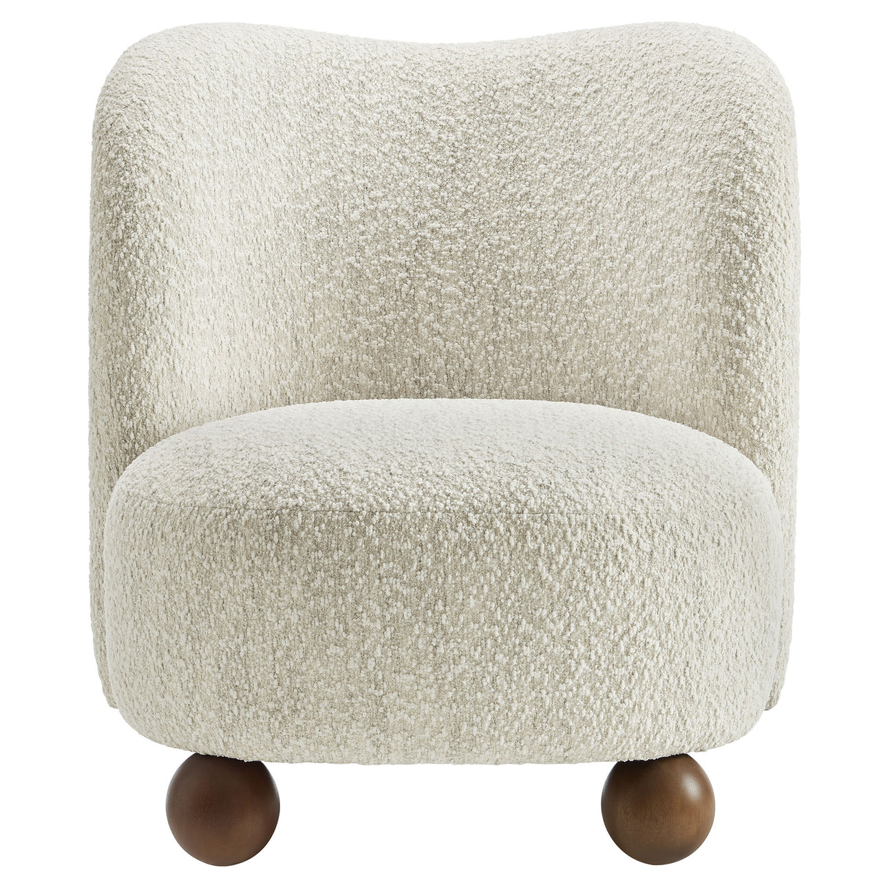 Ochroa Boucle Accent Chair, Ivory