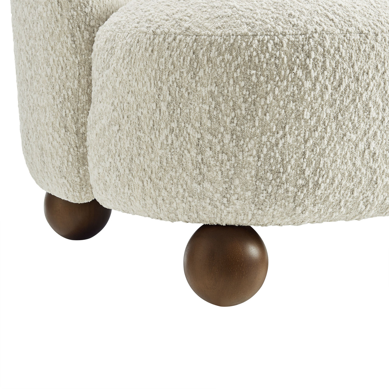 Ochroa Boucle Accent Chair, Ivory