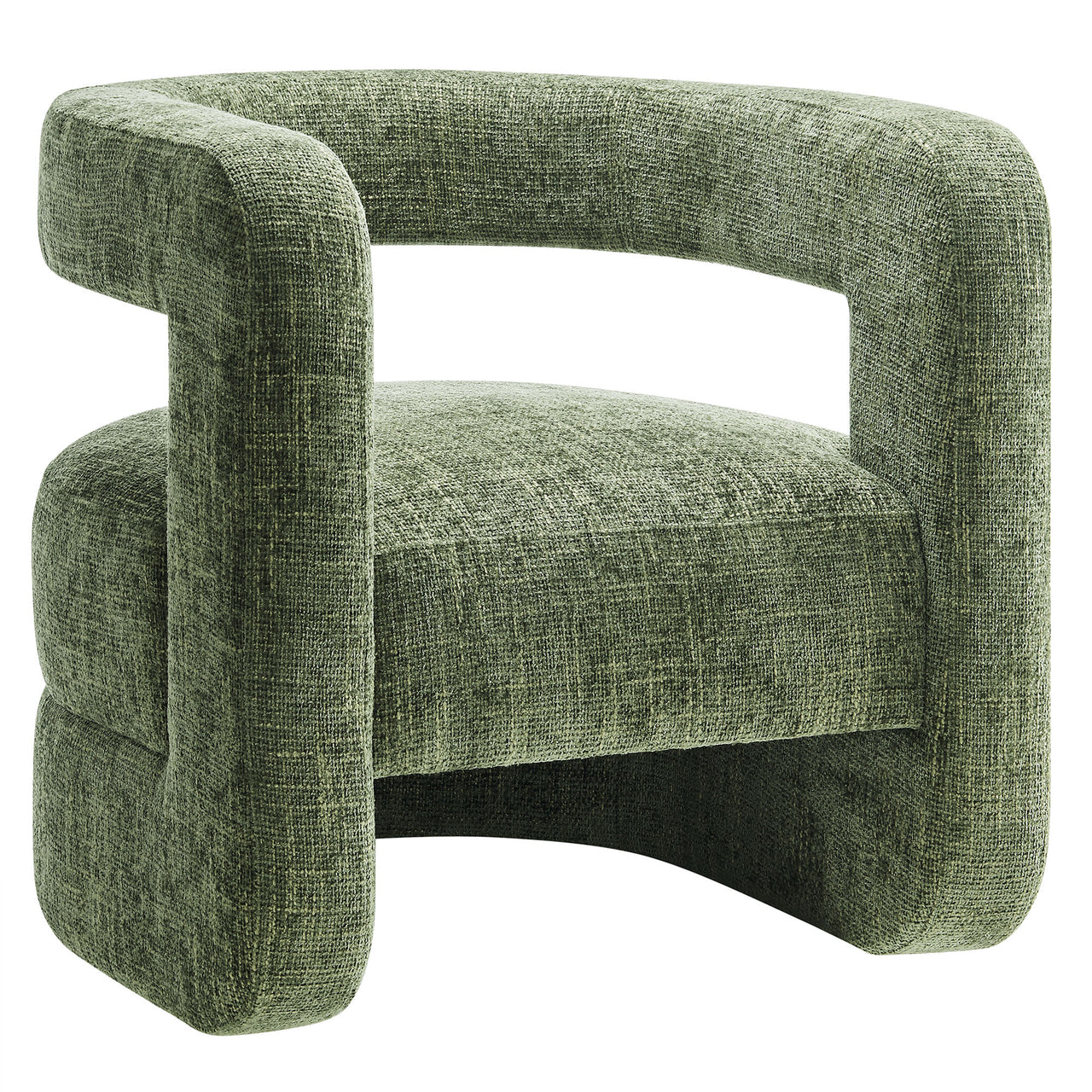 Coco Chenille Accent Chair, Sage