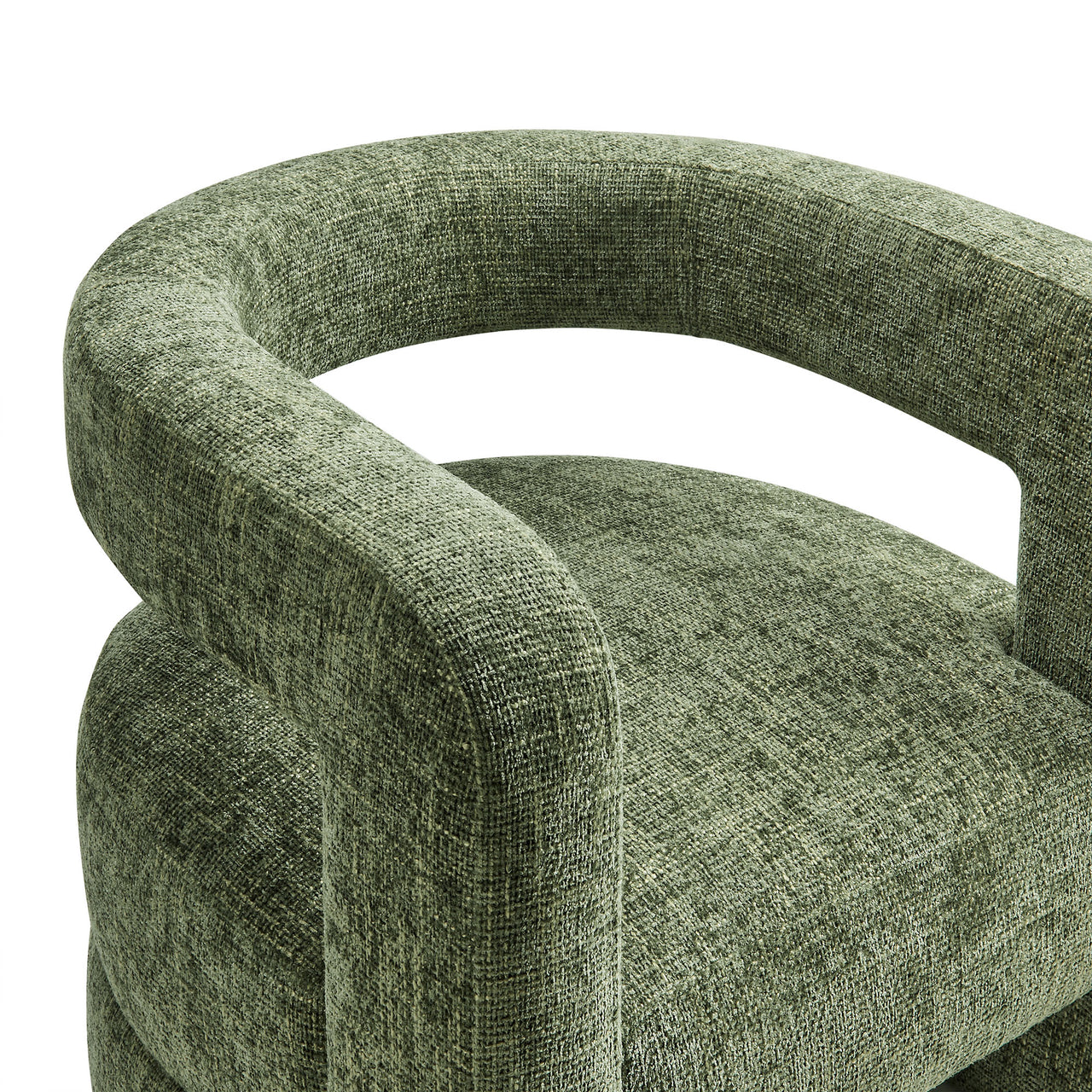Coco Chenille Accent Chair, Sage