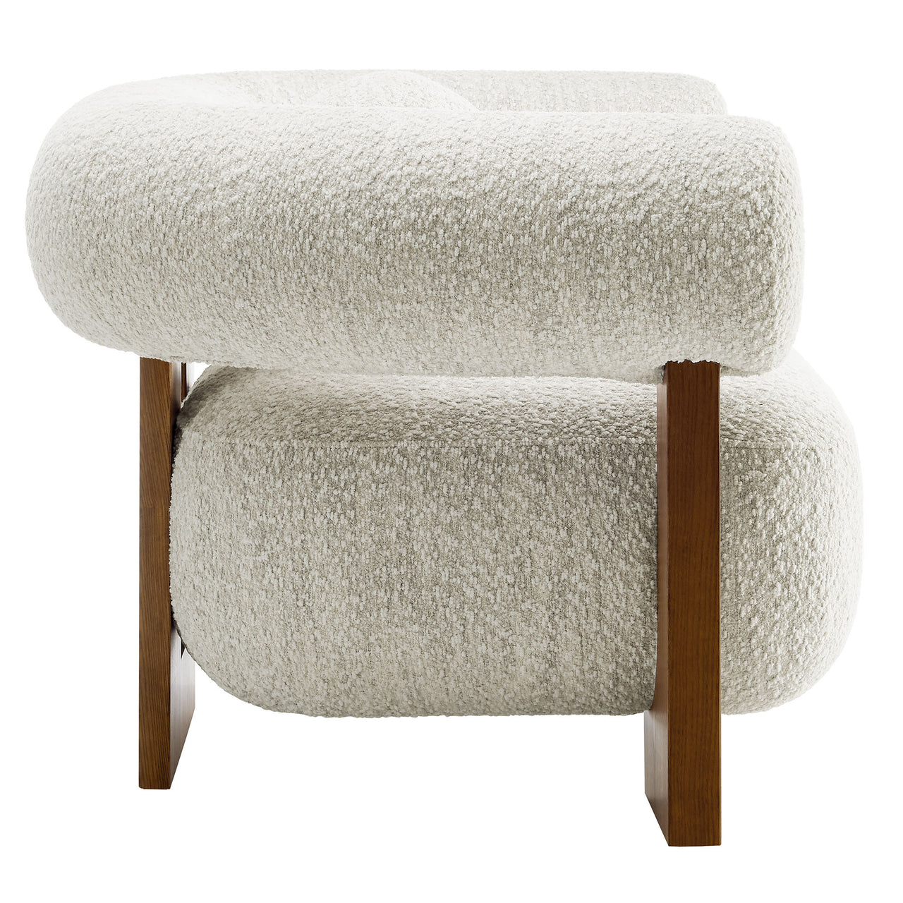 Shepherd Boucle Accent Chair, Ivory