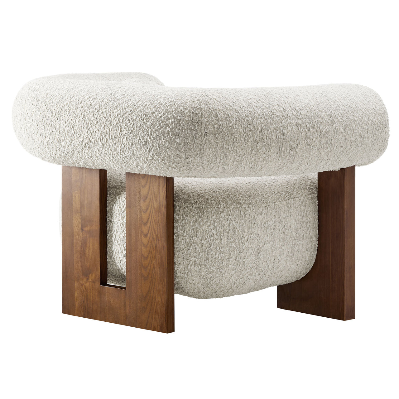 Shepherd Boucle Accent Chair, Ivory