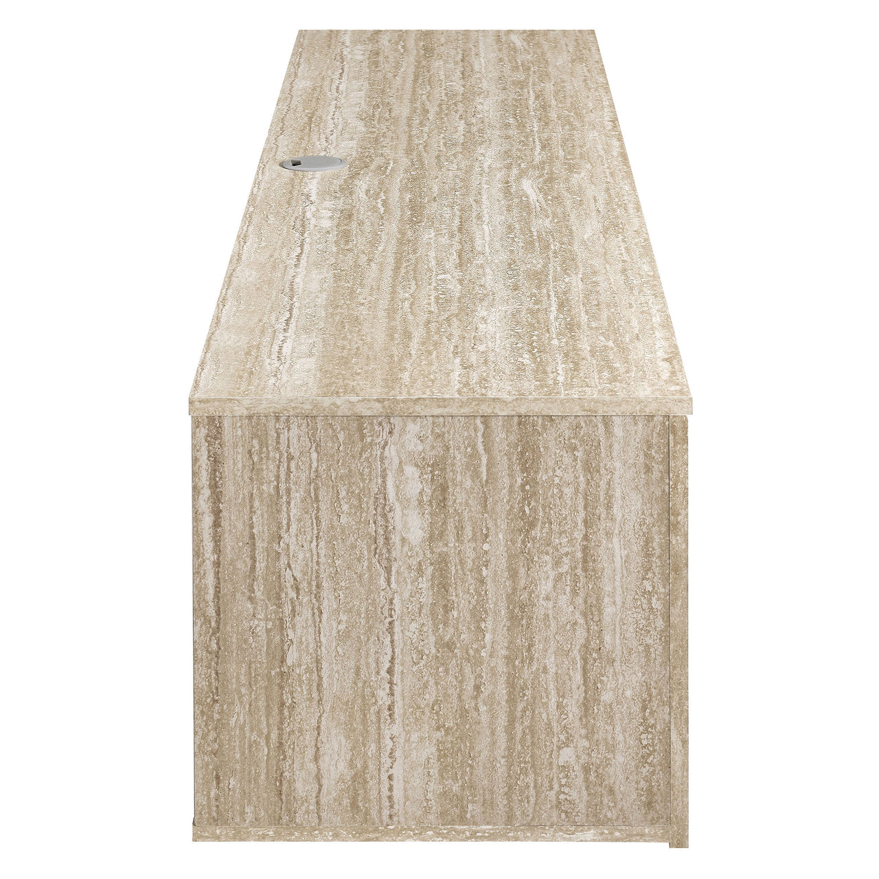 Sevielle Wall Mounted TV Stand | Cabinet, Travertine