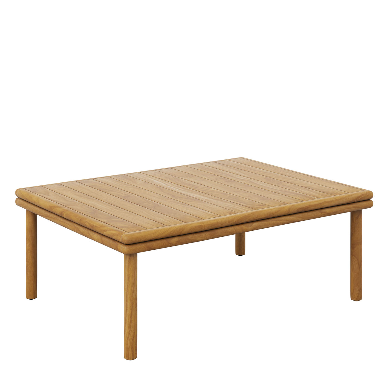 Weylan 6-Piece Alfresco Grade-A Teak Furniture Set, Natural Wood & Gray