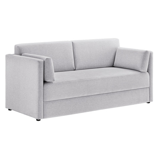 Maveren Chenille Sofa, Light Gray