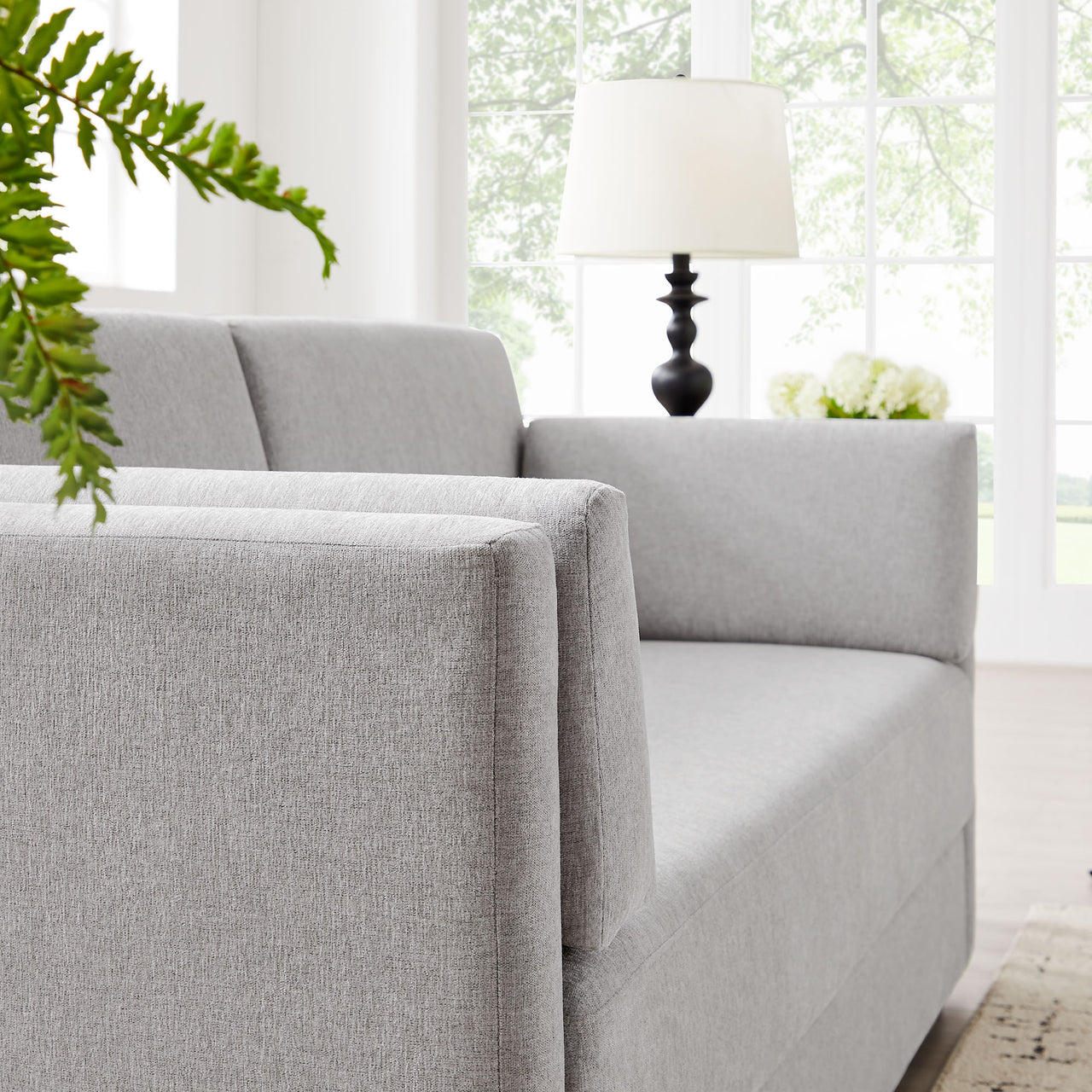 Maveren Chenille Sofa, Taupe