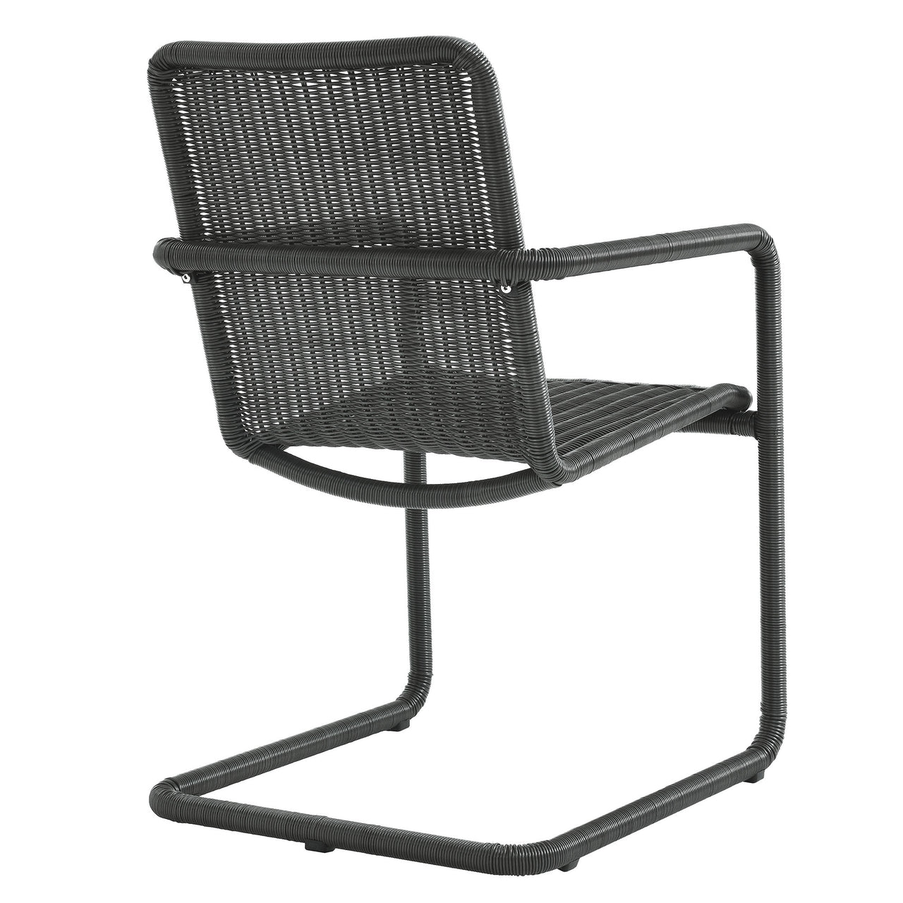 Sorella Alfresco Wicker Dining Chair Set of 2, Slate