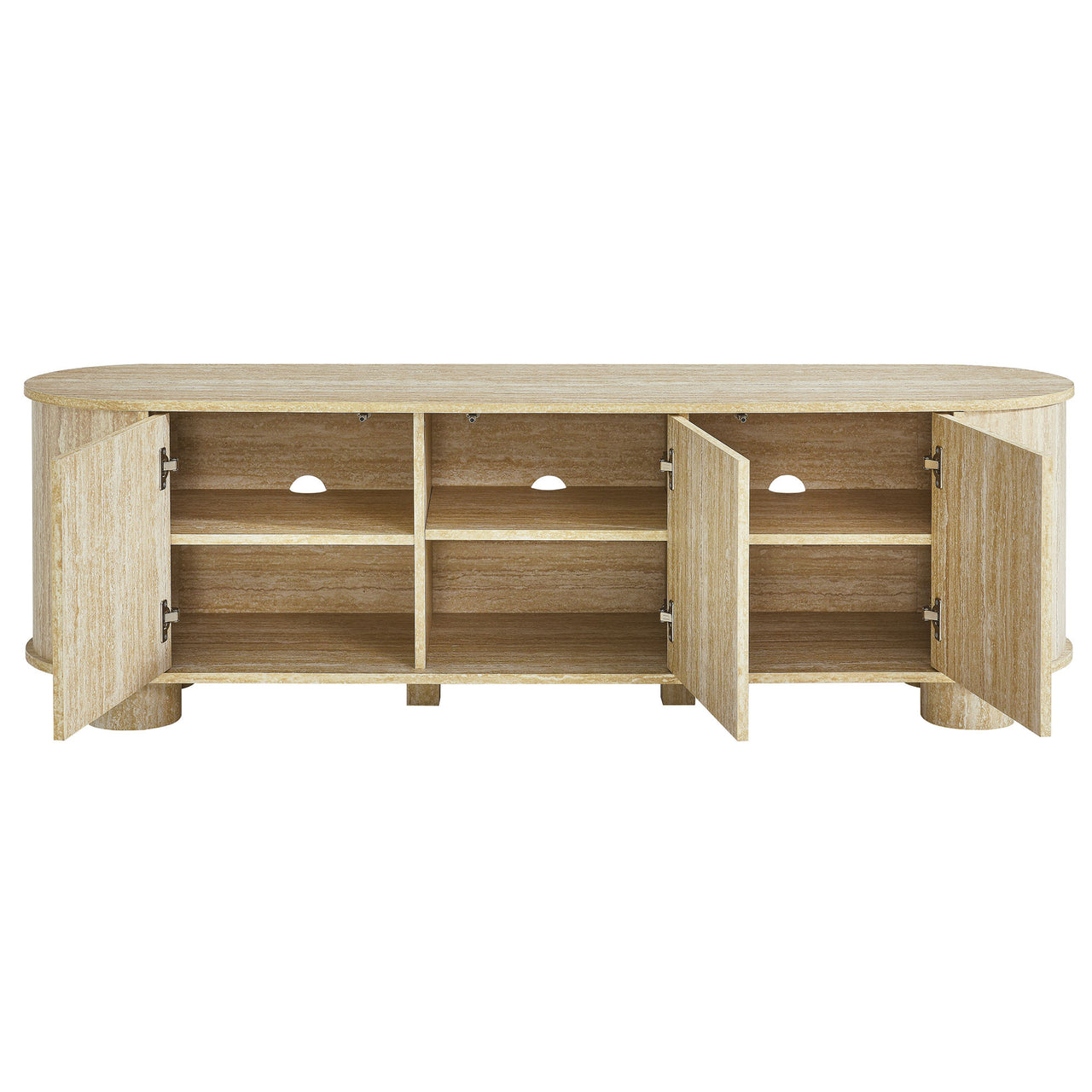 Orelith Laminate TV Stand, Travertine
