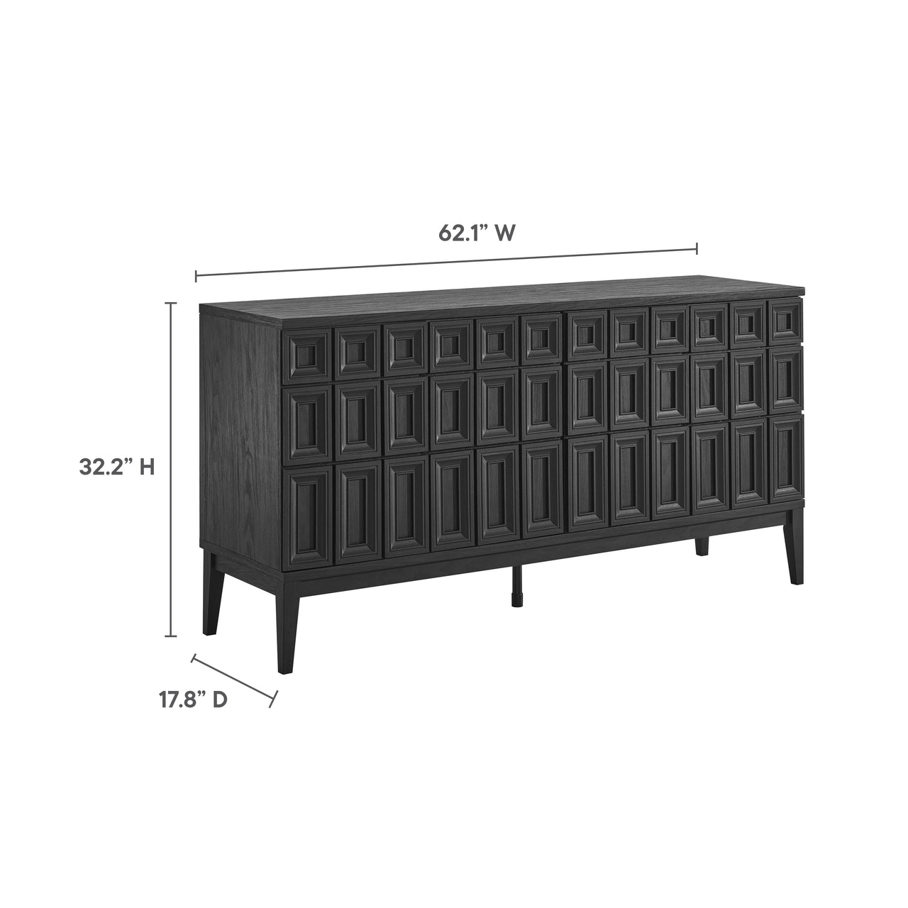 Colosseum Sideboard, Black