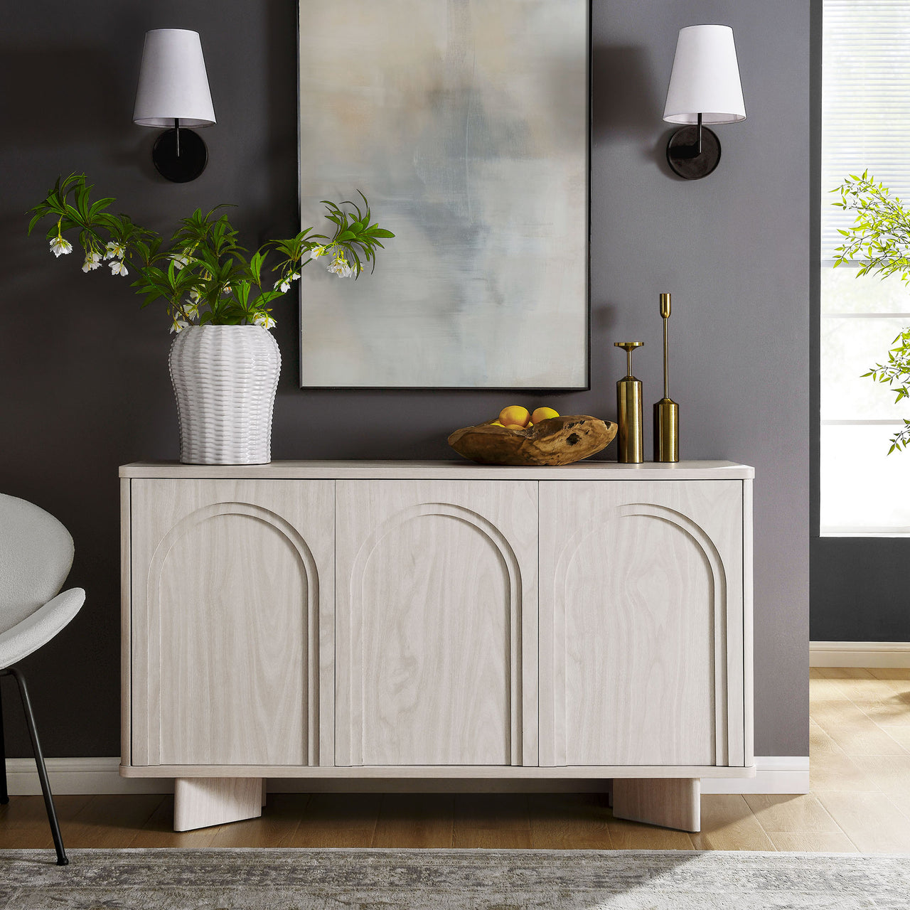 Quelora Sideboard, Ivory