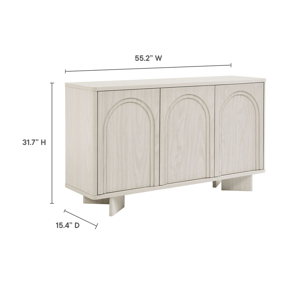 Quelora Sideboard, Ivory