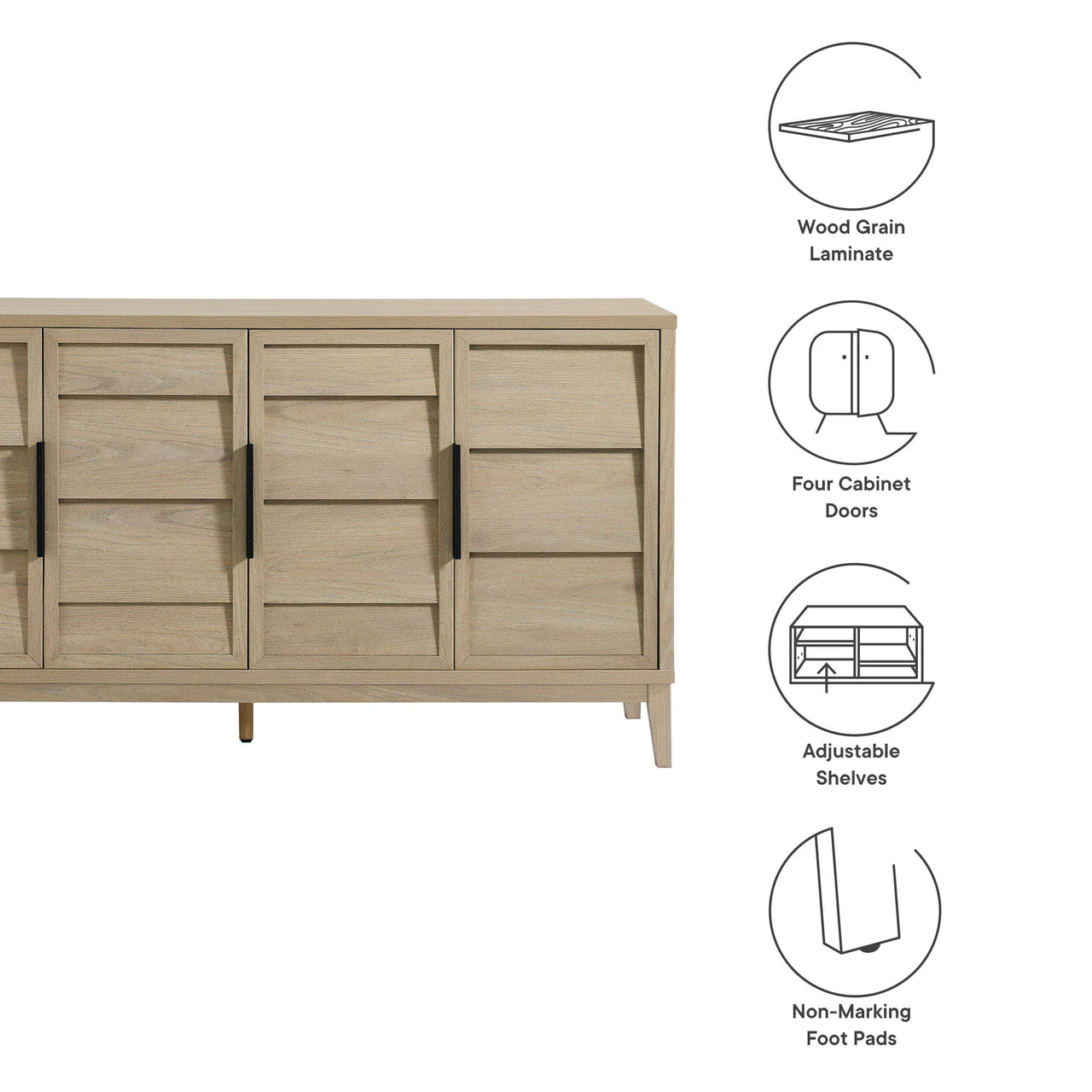 Althira Sideboard | TV Stand, Light Oak