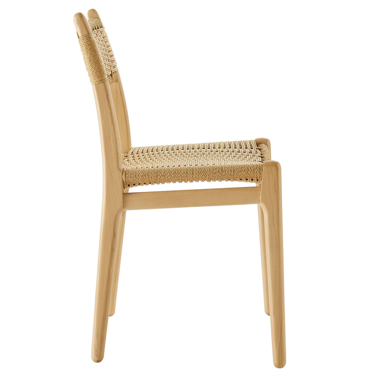 Persist Dining Chair Set of 2, Natural Wood
