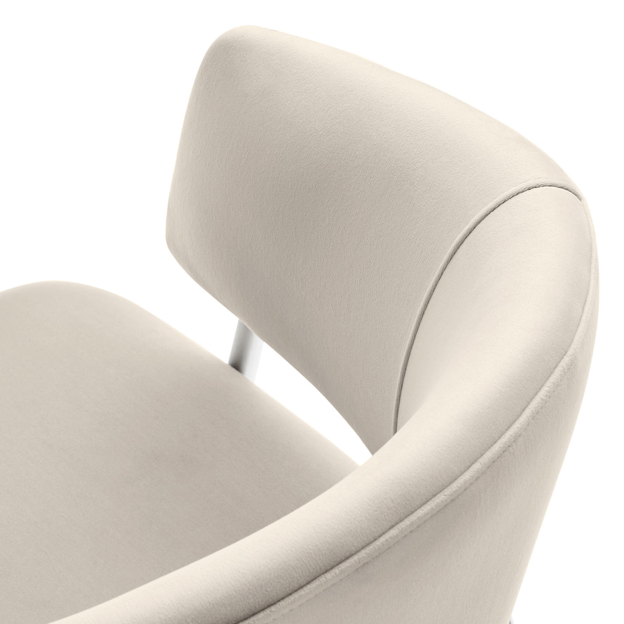 Alexis Velvet Dining Chair Set of 2, Almond