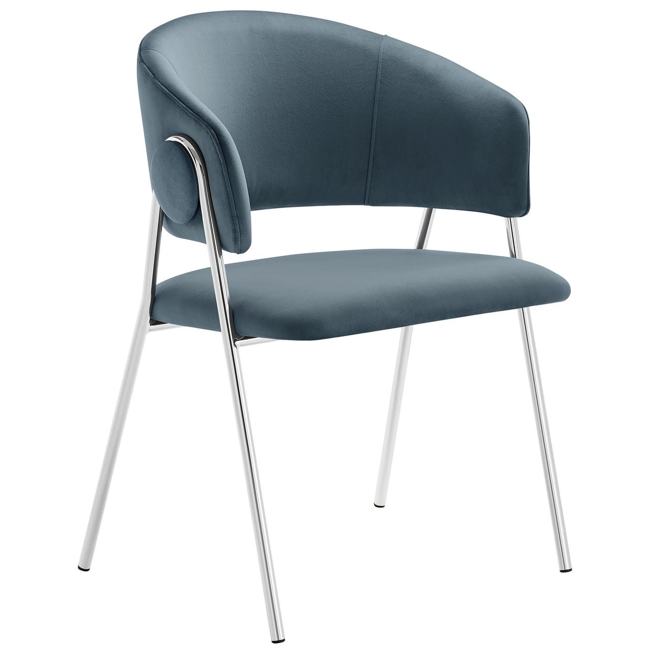 Alexis Velvet Dining Chair Set of 2, Slate