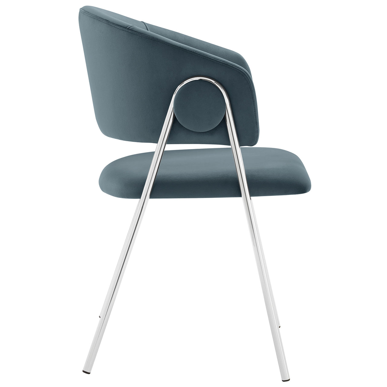 Alexis Velvet Dining Chair Set of 2, Slate