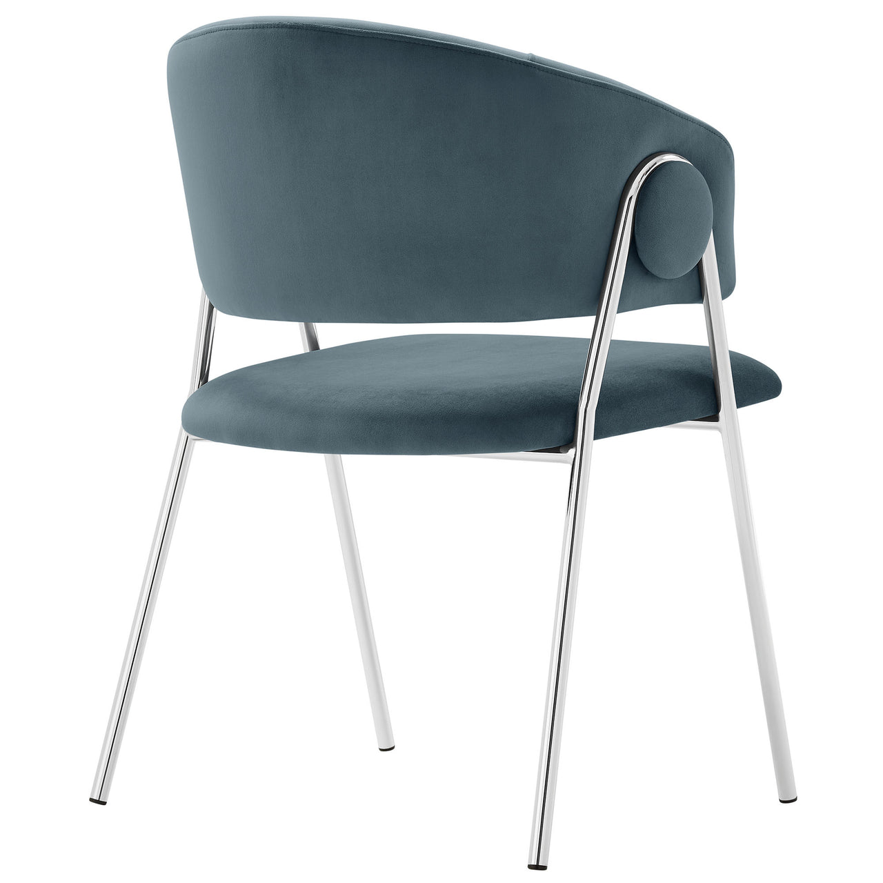 Alexis Velvet Dining Chair Set of 2, Slate