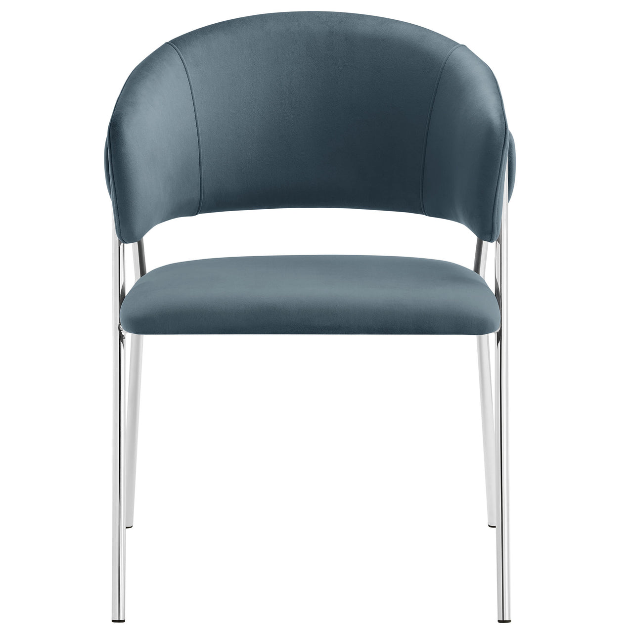 Alexis Velvet Dining Chair Set of 2, Slate