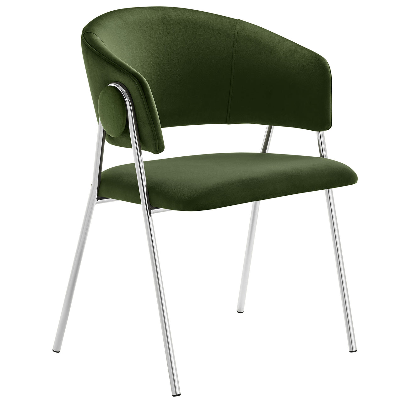 Alexis Velvet Dining Chair Set of 2, Basil