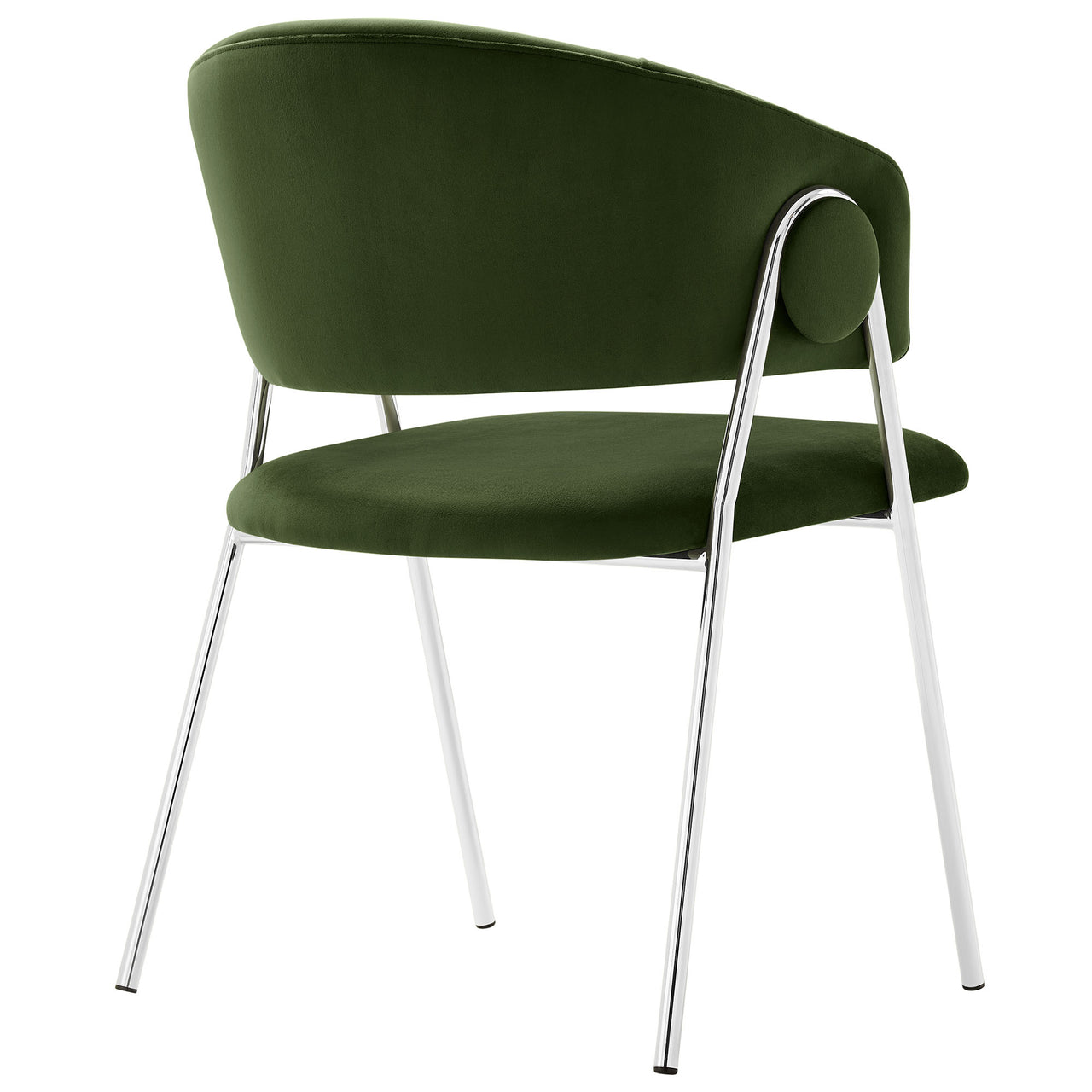 Alexis Velvet Dining Chair Set of 2, Basil