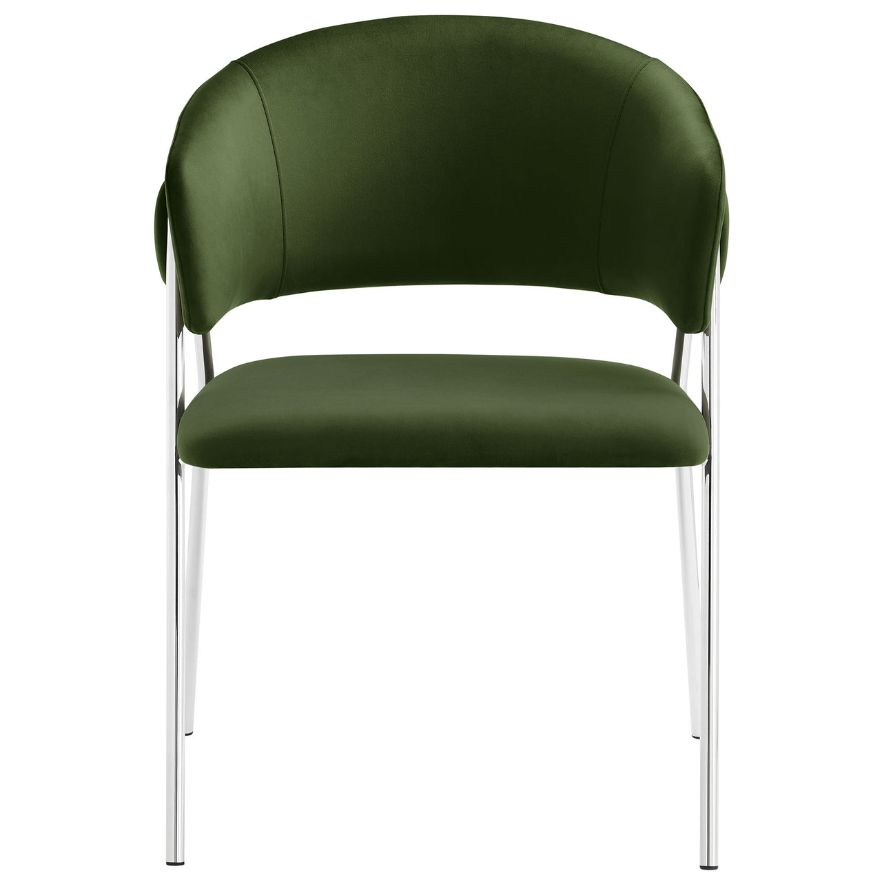 Alexis Velvet Dining Chair Set of 2, Basil