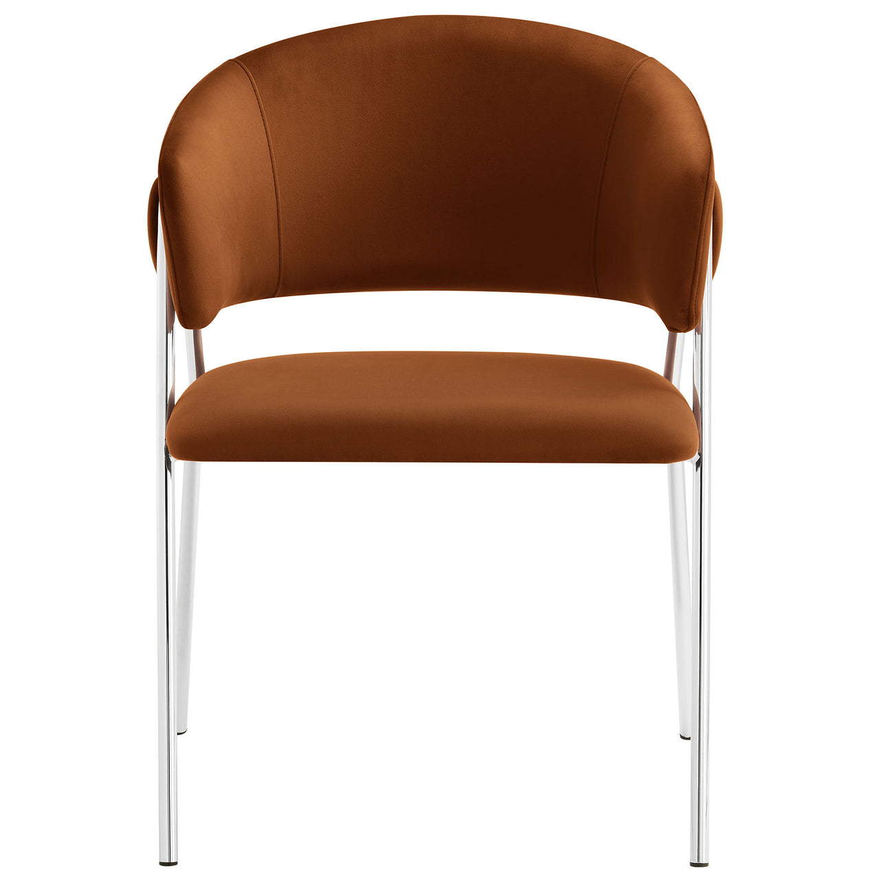 Alexis Velvet Dining Chair Set of 2, Terracotta