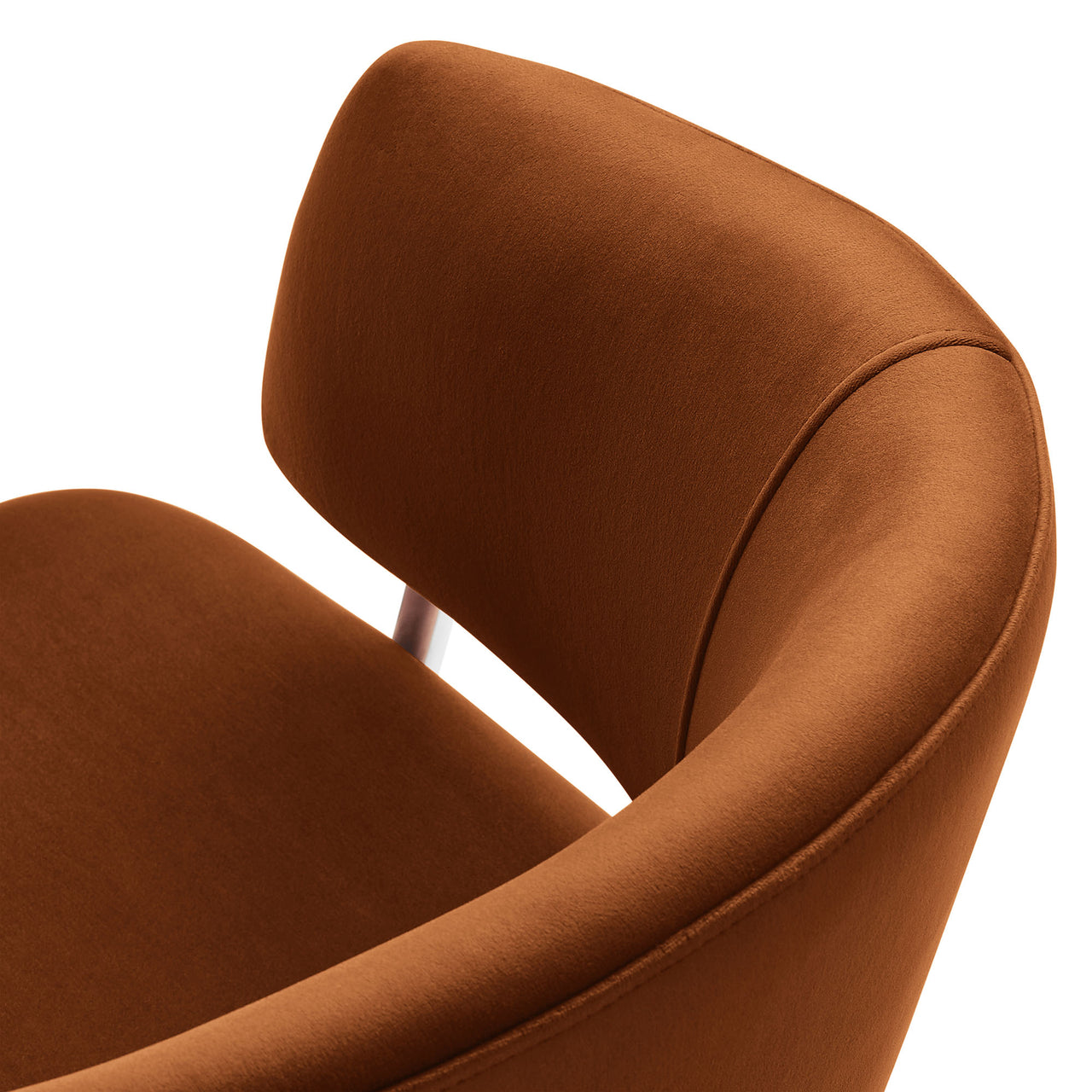 Alexis Velvet Dining Chair Set of 2, Terracotta