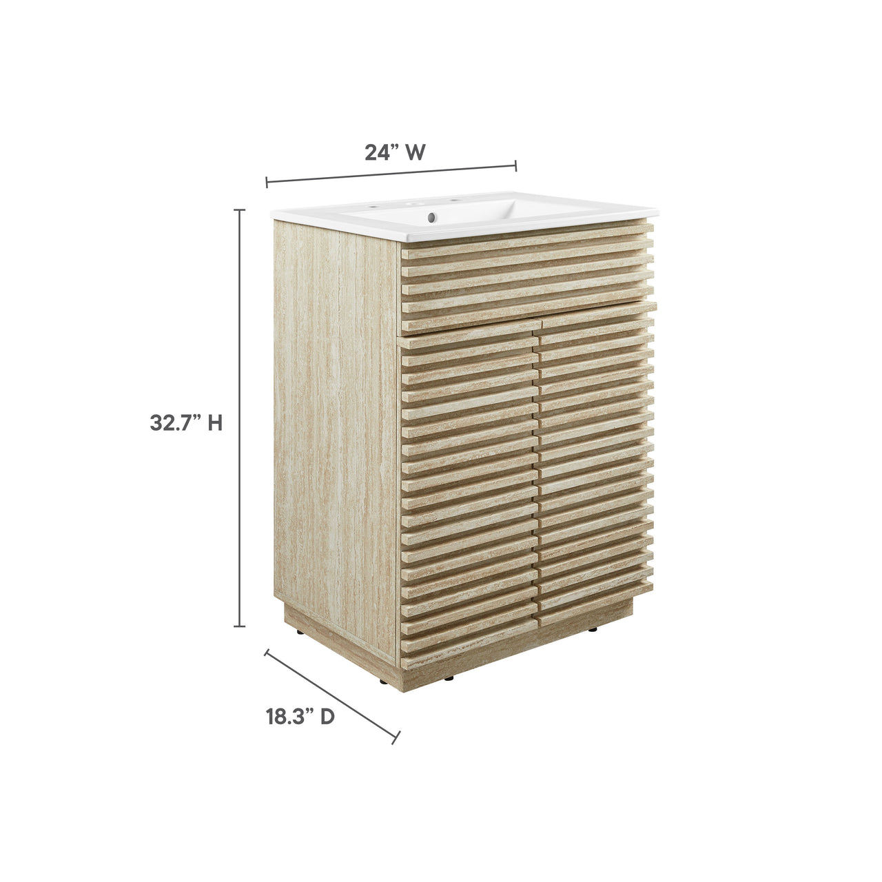 Ventra Vanity Unit, Small, White